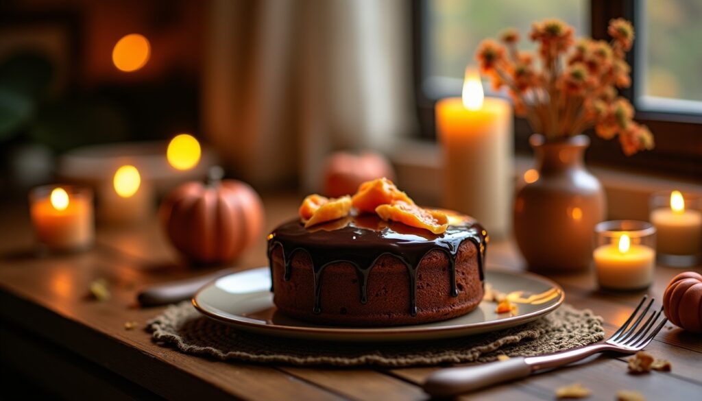 "Gâteau à la courge et chocolat : le secret fondant qui réchauffe vos soirées"