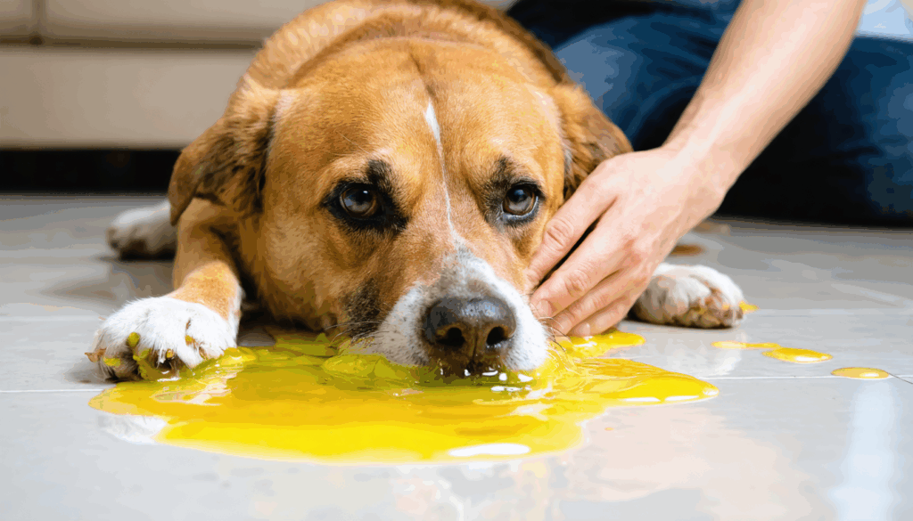 découvrez les causes possibles du vomissement de liquide jaune chez votre chien, les symptômes à surveiller et les gestes essentiels à adopter pour assurer sa santé et son bien-être.