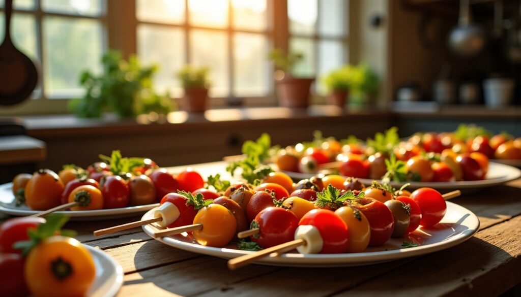 Préparez vos brochettes apéritives la veille : conseils pratiques pour un succès garanti sans stress
