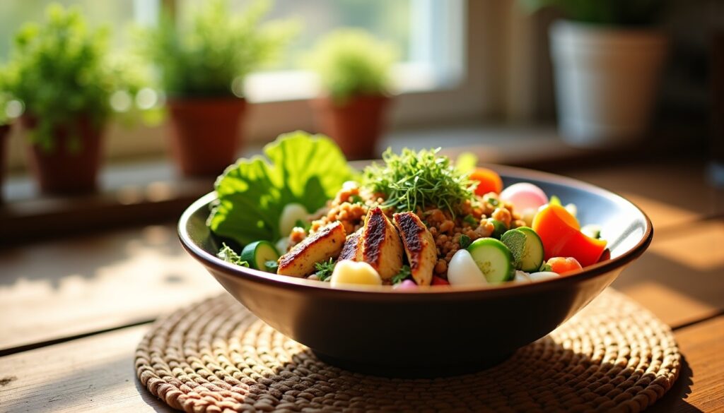 "Ce poke bowl au poulet cache un secret : la touche gourmande qui fait la différence"