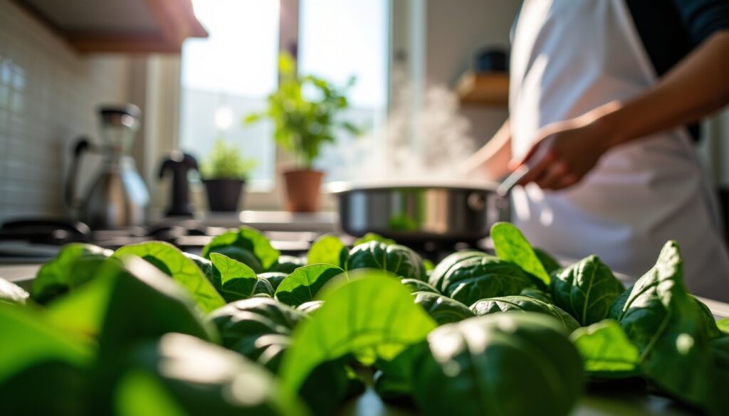 "Secrets révélés : comment cuire des épinards frais pour une saveur inégalée"