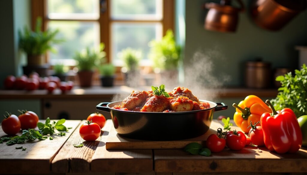 Le poulet basquaise authentique de ma grand-mère : une explosion de saveurs traditionnelles